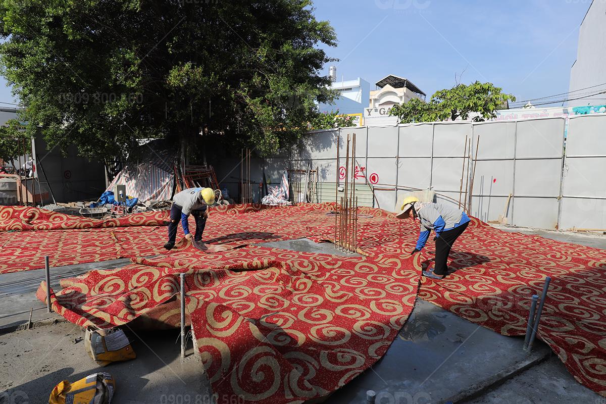 Thi công nhà hàng bằng phương pháp xoa sàn bê tông