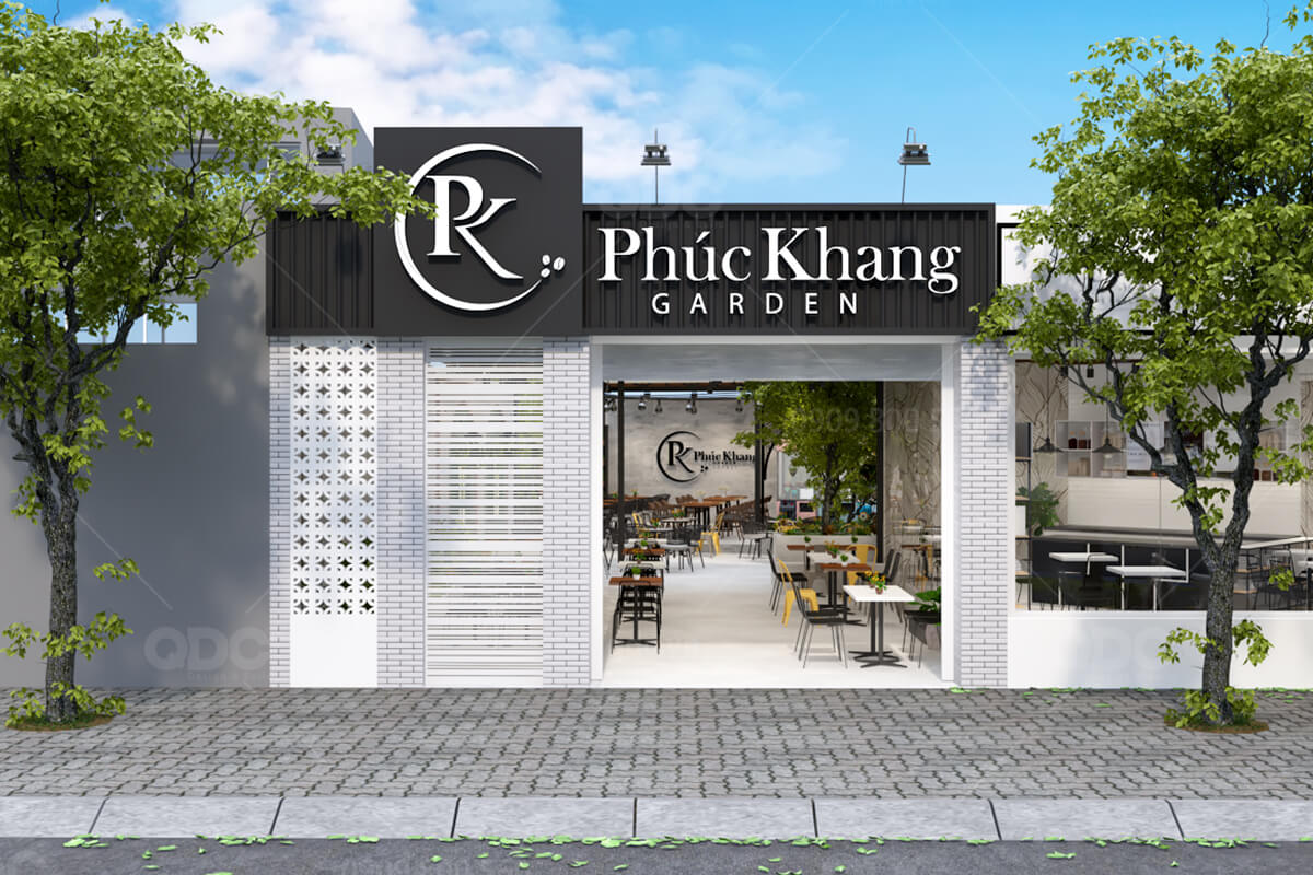 Thiết kế quán cafe Phúc Khang GARDEN - QDC Design & Build