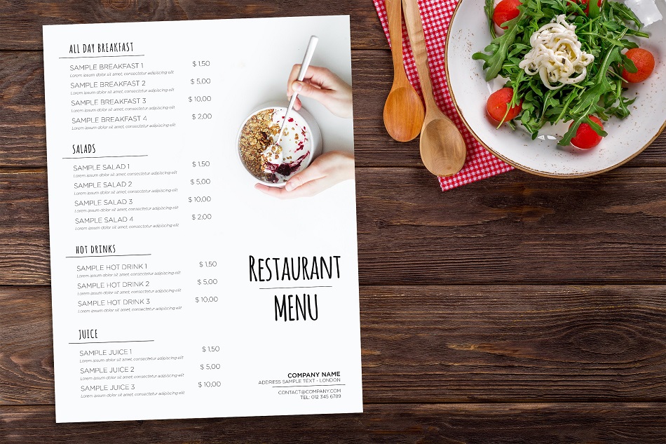 Với thiết kế menu nhà hàng đẹp mắt và tinh tế, chúng tôi tin tưởng rằng bạn sẽ có được một trải nghiệm ẩm thực đầy ấn tượng. Những chi tiết tinh tế và màu sắc hài hòa sẽ tạo nên sự sang trọng và đẳng cấp cho không gian nhà hàng. Hãy đón xem hình ảnh liên quan để được trải nghiệm vẻ đẹp của menu nhà hàng độc đáo của chúng tôi.