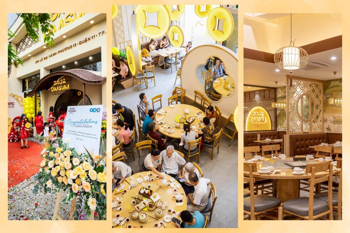 THIẾT KẾ THI CÔNG NHÀ HÀNG HOA BAOZ DIMSUM