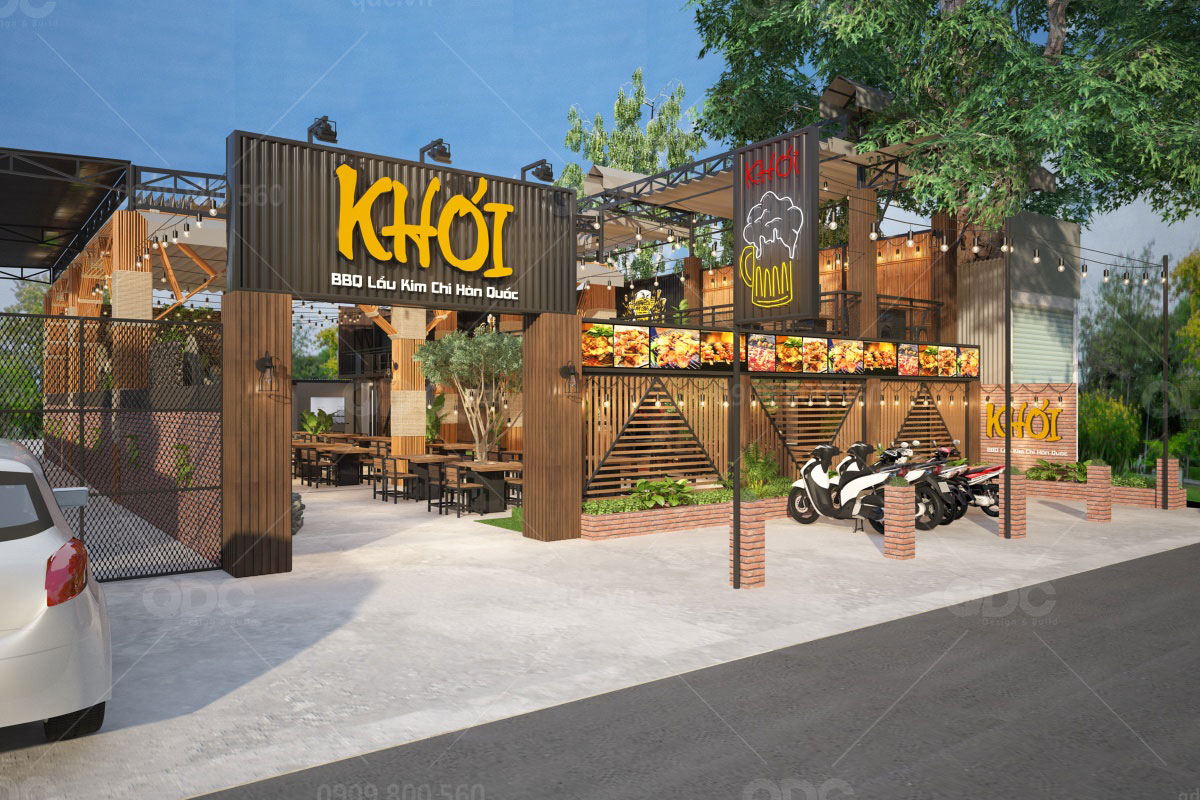 Thiết kế nhà hàng Khói BBQ | QDC Design & Build