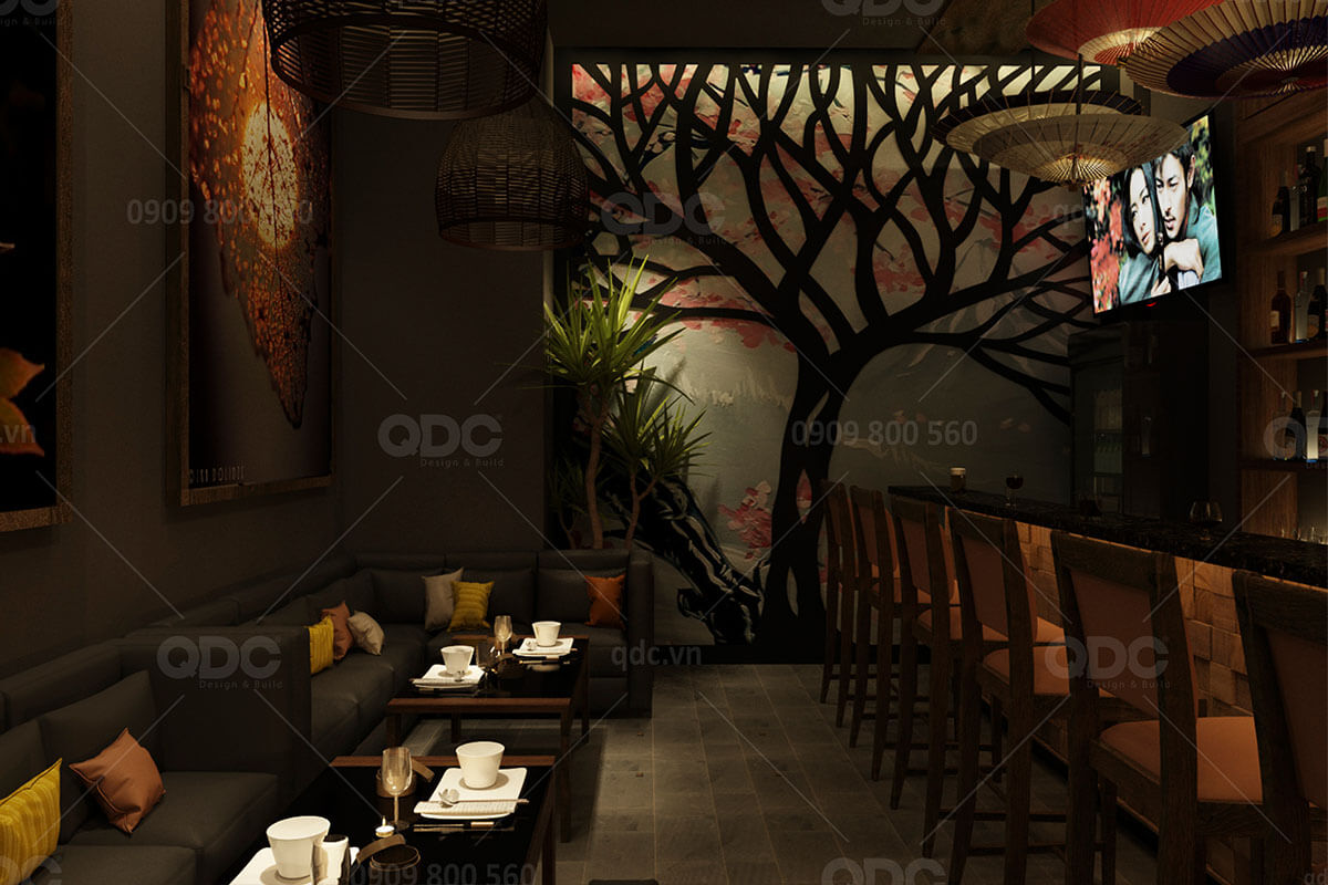 Thiết kế nhà hàng Nhật Kaede