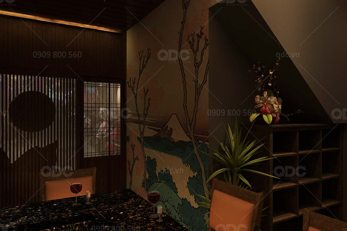 Thiết kế nhà hàng Nhật Kaede