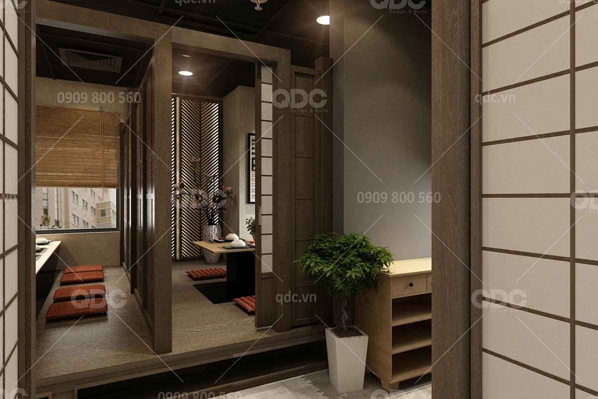 Thiết kế nhà hàng Nhật Bản Marukin