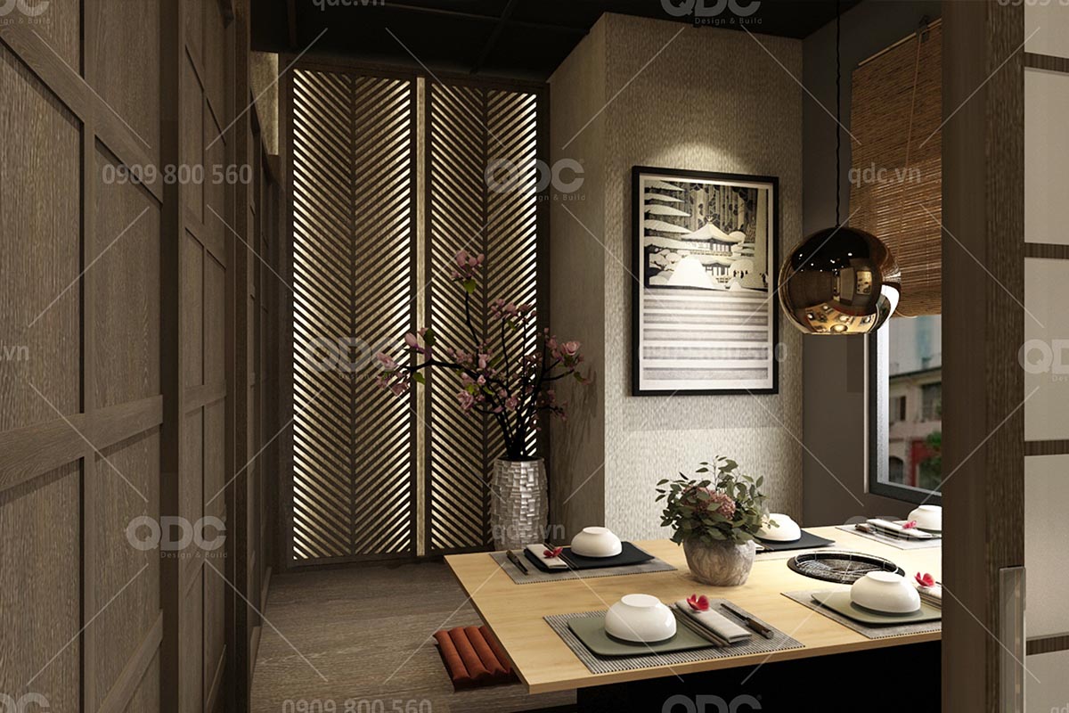 Thiết kế nhà hàng Nhật Bản Marukin