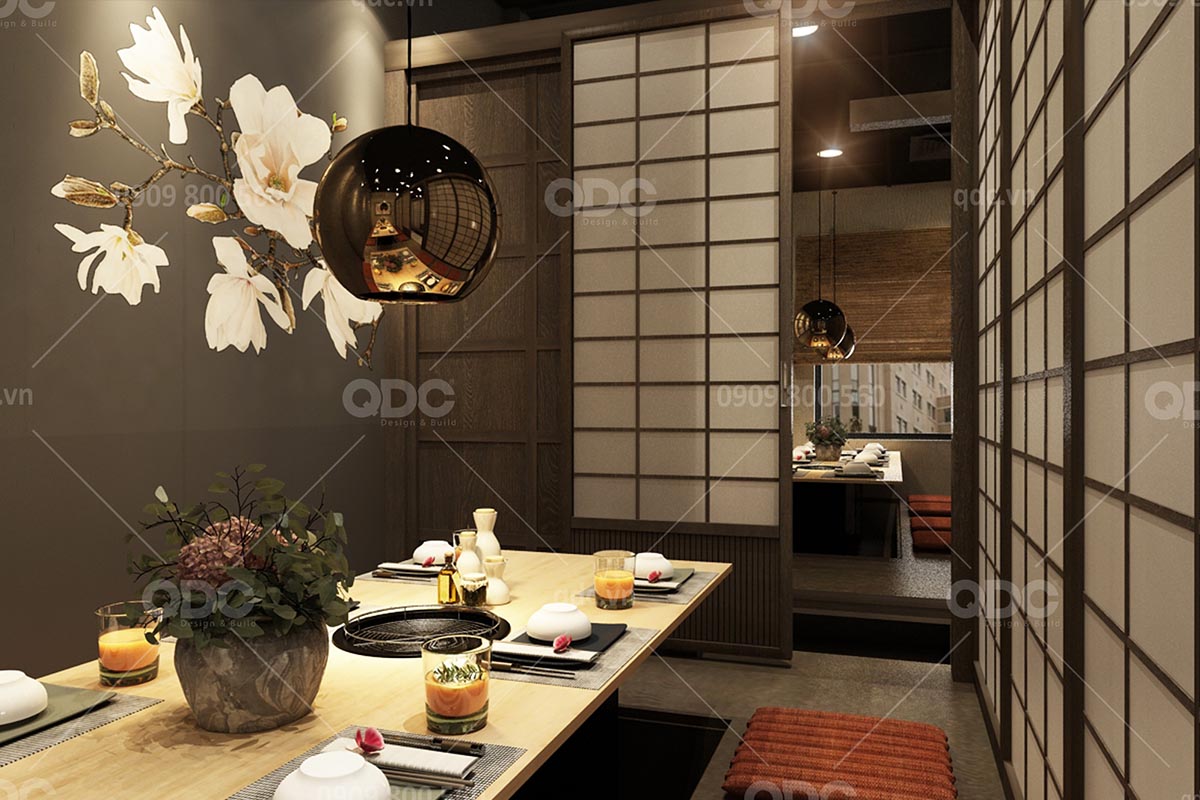 Thiết kế nhà hàng Nhật Bản Marukin