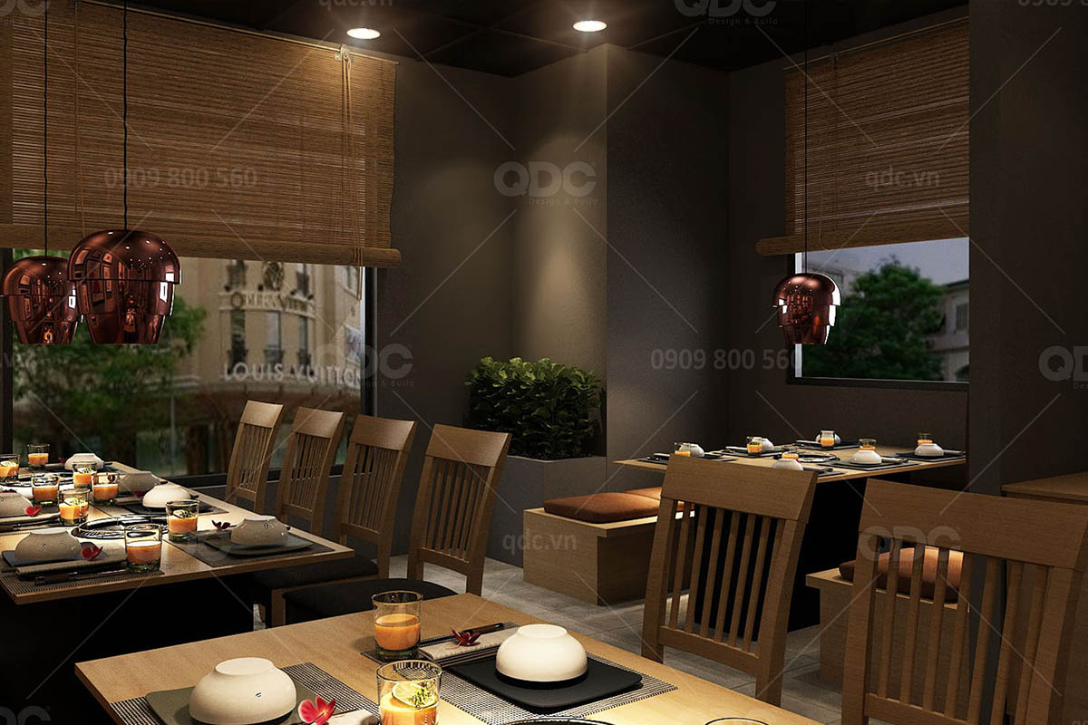 Thiết kế nhà hàng Nhật Bản Marukin