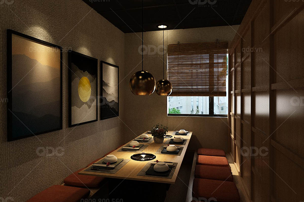 Thiết kế nhà hàng Nhật Bản Marukin