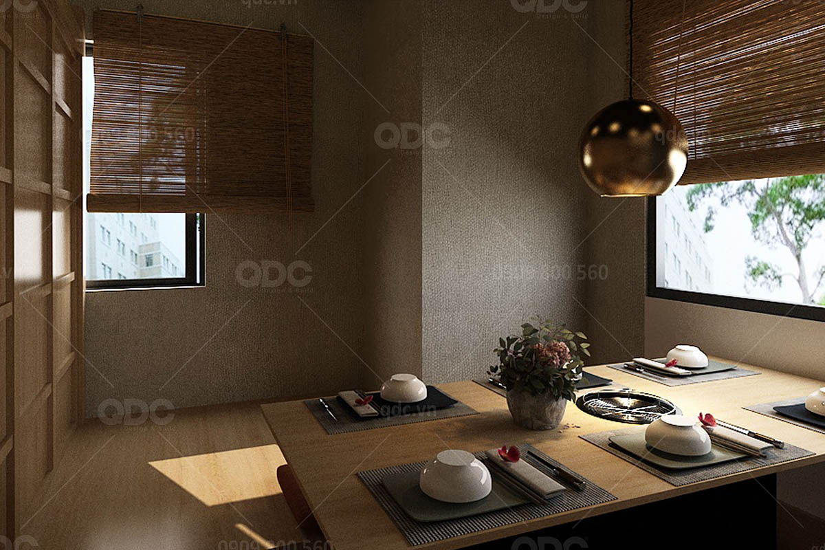 Thiết kế nhà hàng Nhật Bản Marukin