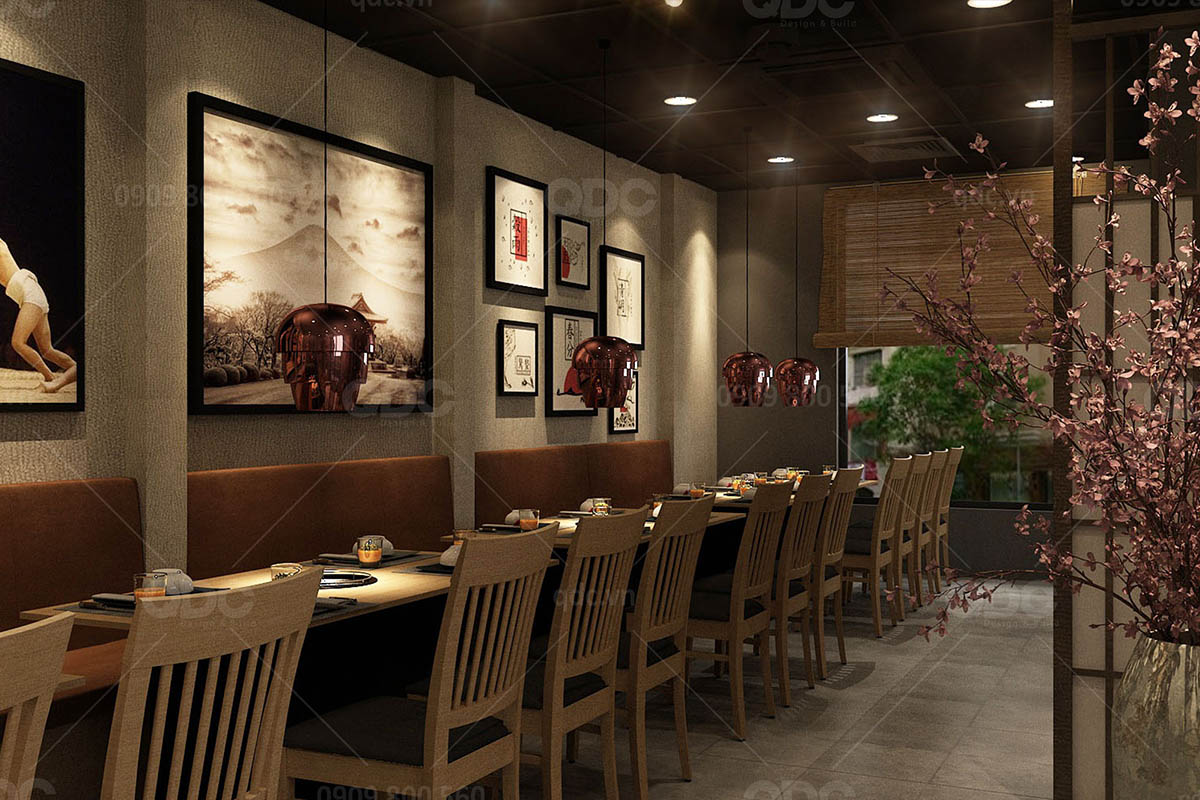 Thiết kế nhà hàng Nhật Bản Marukin