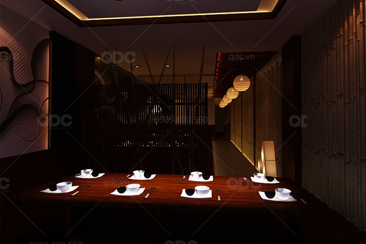 Thiết kế nhà hàng phong cách Nhật Bản Sakai