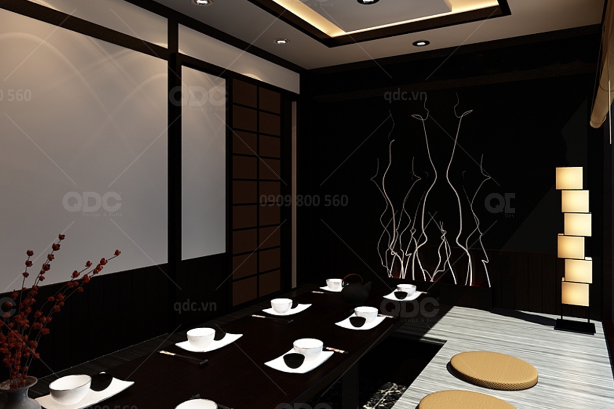 Thiết kế nhà hàng phong cách Nhật Bản Sakai