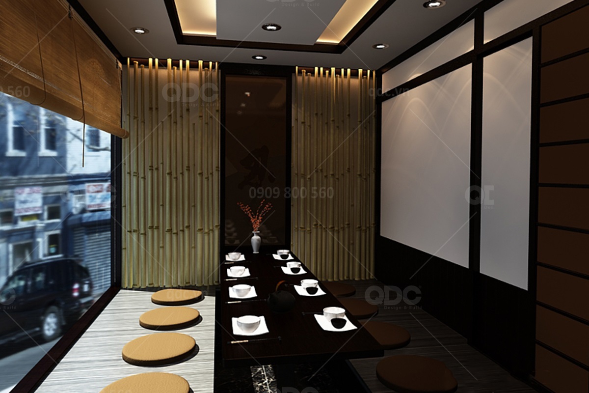 Thiết kế nhà hàng phong cách Nhật Bản Sakai