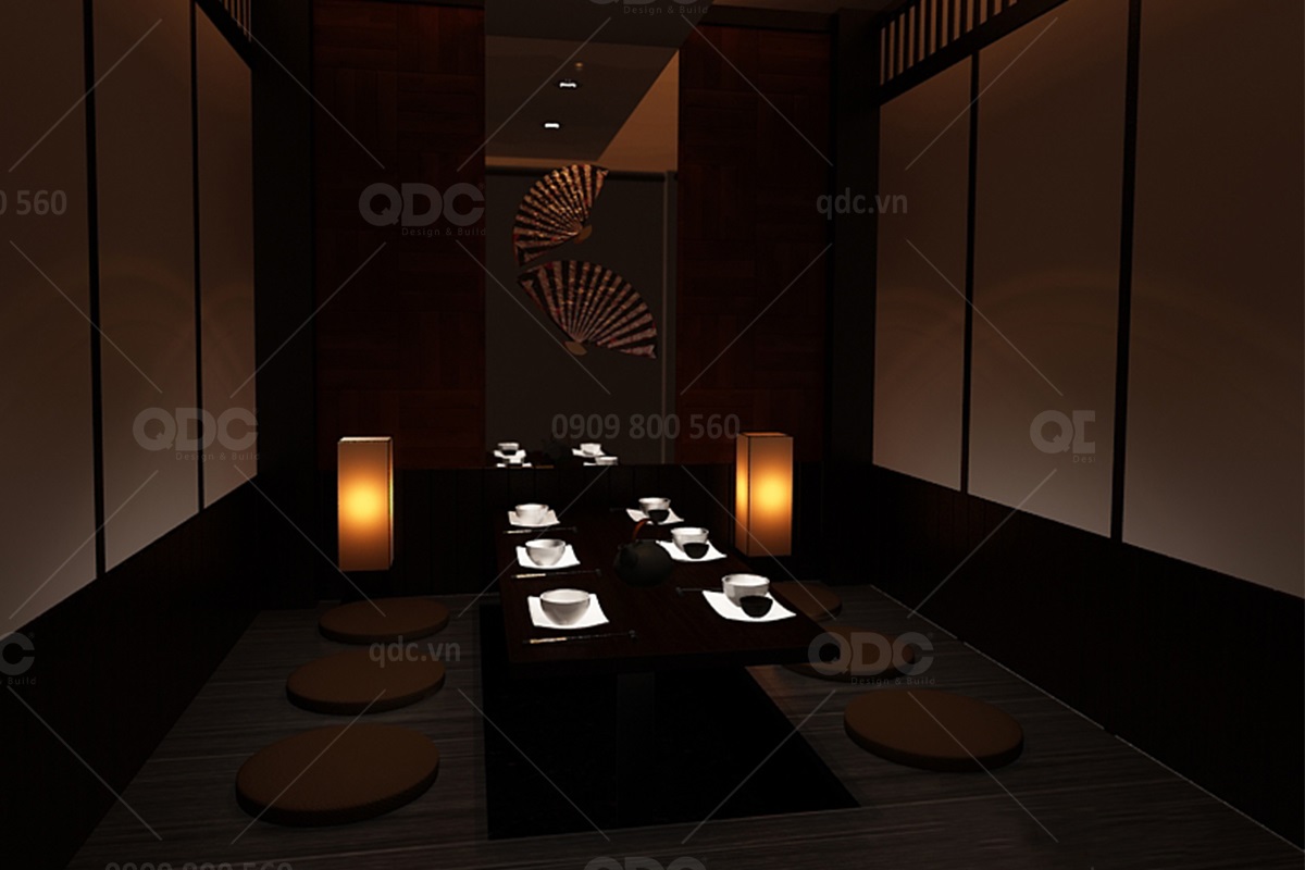 Thiết kế nhà hàng phong cách Nhật Bản Sakai