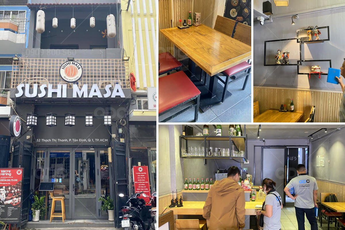 KHÔNG GIAN ẤM CÚNG CỦA SUSHI MASA CHI NHÁNH LÊ VĂN SỸ QUẬN TÂN BÌNH