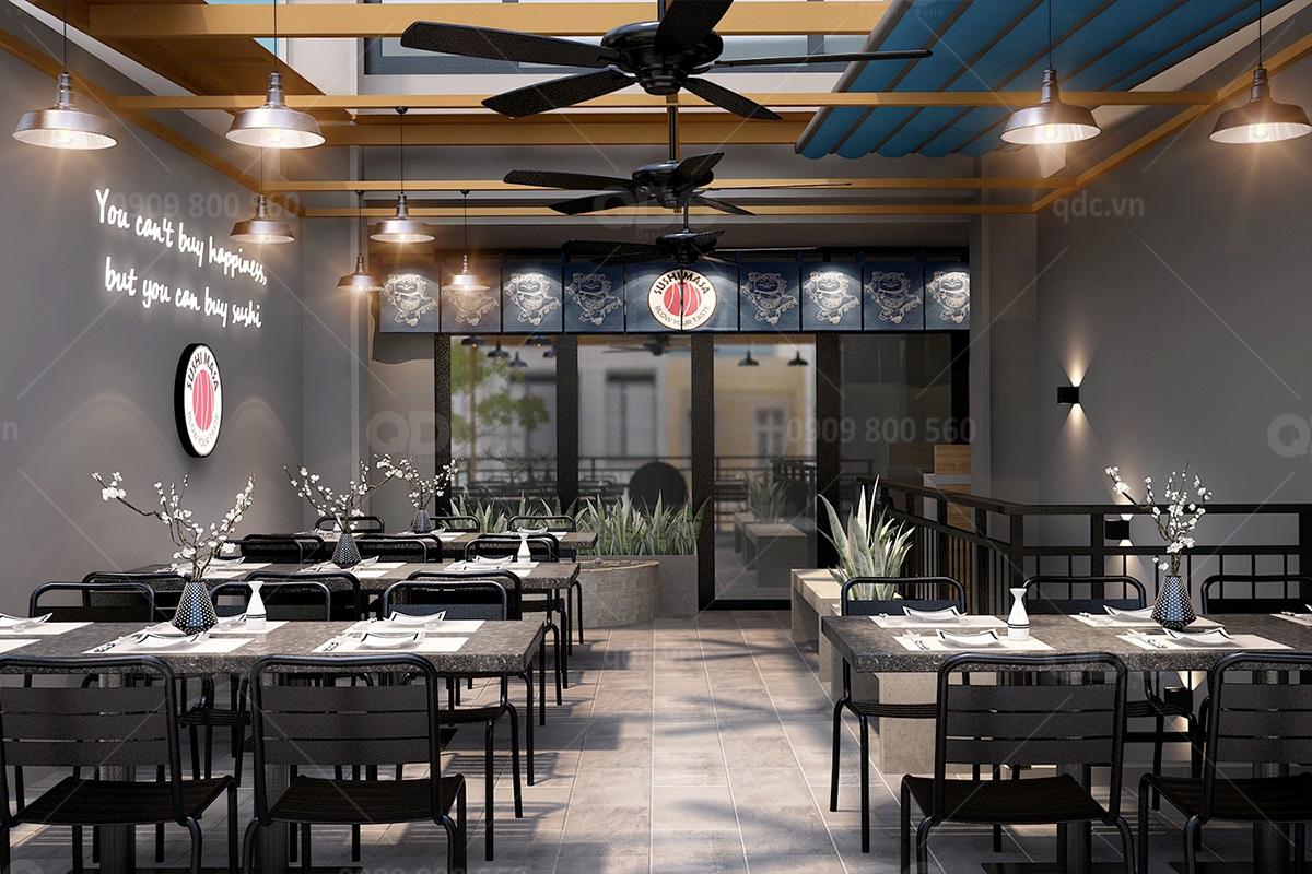 Bồ Câu Số đã giới thiệu một thiết kế đơn giản nhưng đa dụng cho nhà hàng Nhật Bản của mình. Thiết kế nhà hàng đa dụng năm 2024 sẽ dùng các kỹ thuật tối ưu không gian, đa năng và tiết kiệm chi phí. Hãy đến và tận hưởng không gian ấm cúng này.
