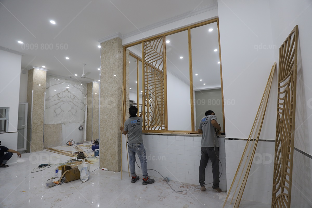 Thiết kế và thi công nhà hàng hải sản Gold Restaurant