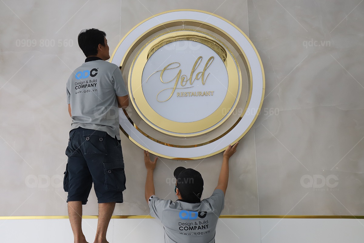 Thiết kế và thi công nhà hàng hải sản Gold Restaurant