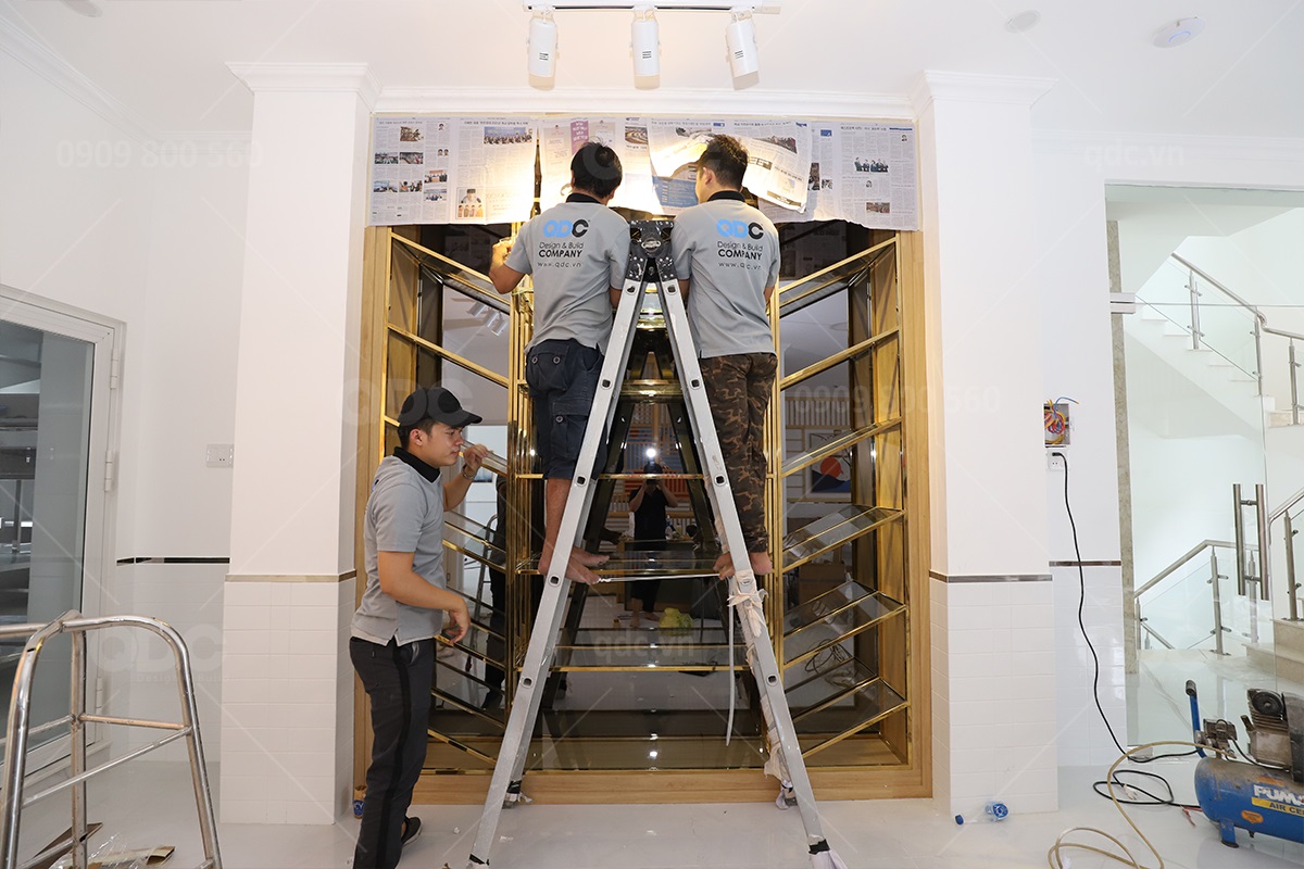 Thiết kế và thi công nhà hàng hải sản Gold Restaurant