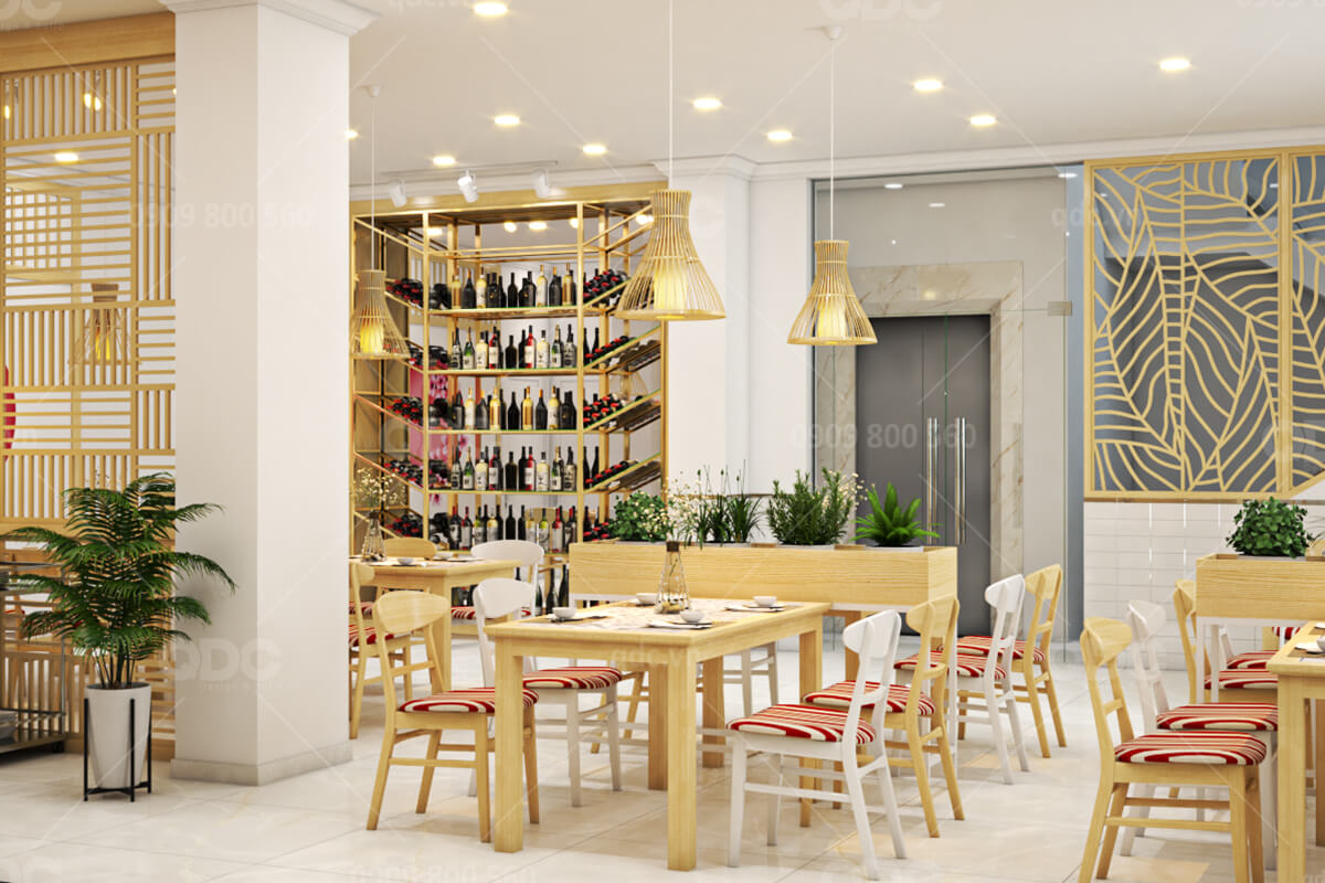Thiết kế và thi công nhà hàng hải sản Gold Restaurant