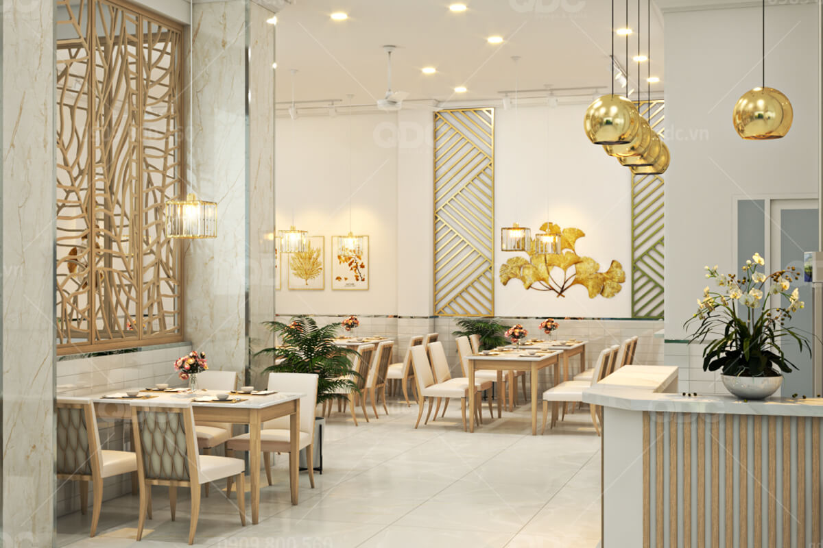 Thiết kế và thi công nhà hàng hải sản Gold Restaurant