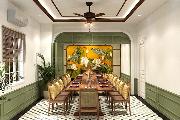 Thiết kế nhà hàng phong cách Indochine mang đậm bản sắc Việt