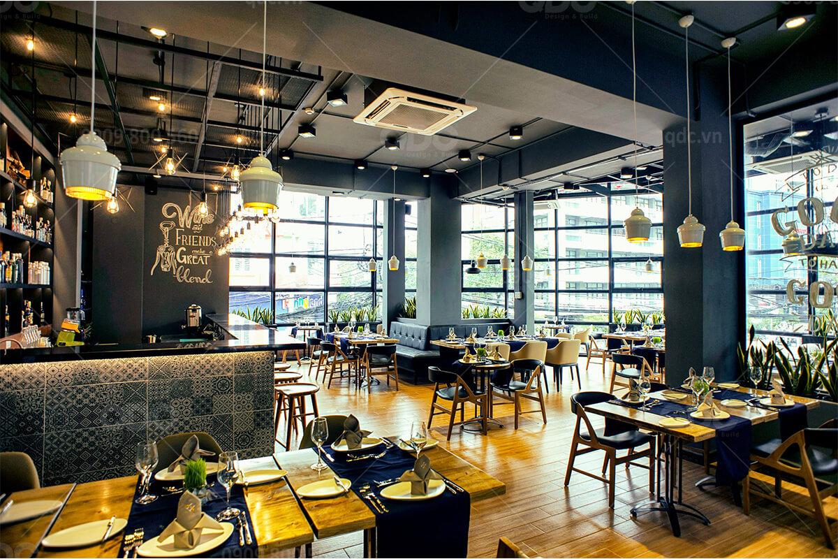 thiết kế nhà hàng Âu SHP Gourmet