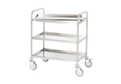 3-layer stainless steel trolley