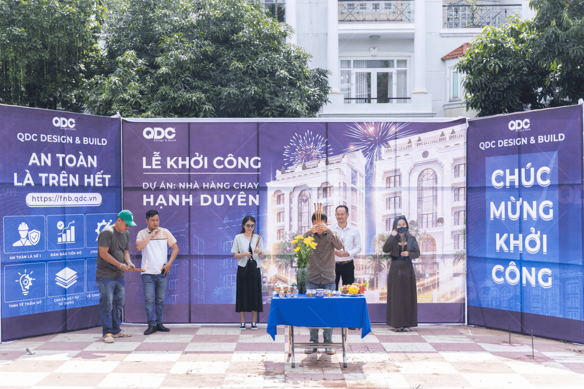 KHỞI CÔNG DỰ ÁN NHÀ HÀNG CHAY HẠNH DUYÊN