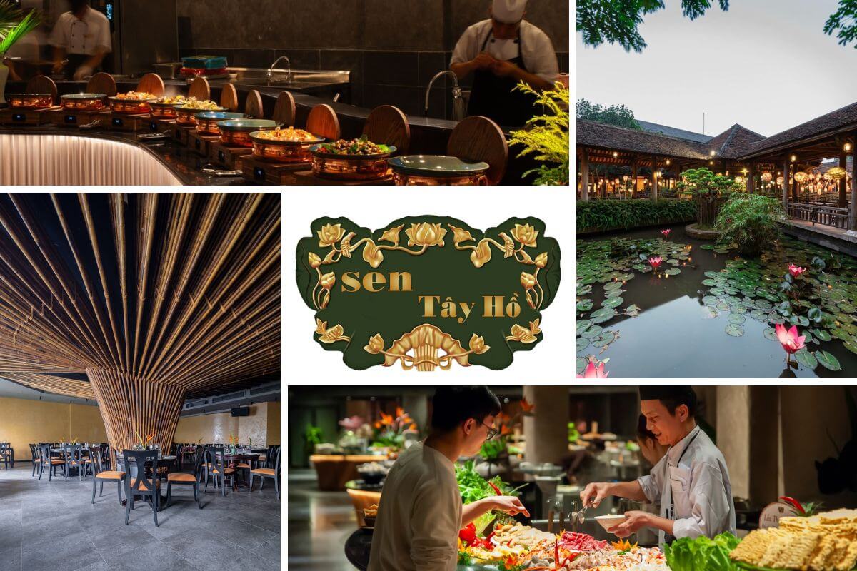 Không gian rộng của nhà hàng buffet Sen Tây Hồ, 614 Lạc Long Quân