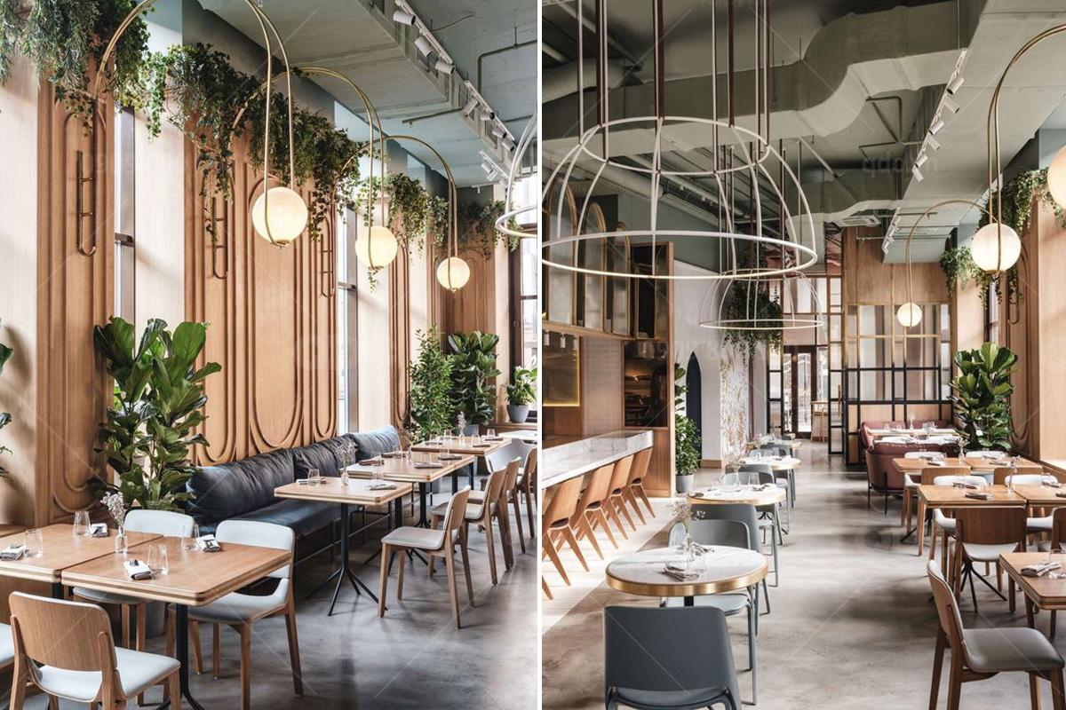 Xu hướng màu sắc trong thiết kế nhà hàng 2021